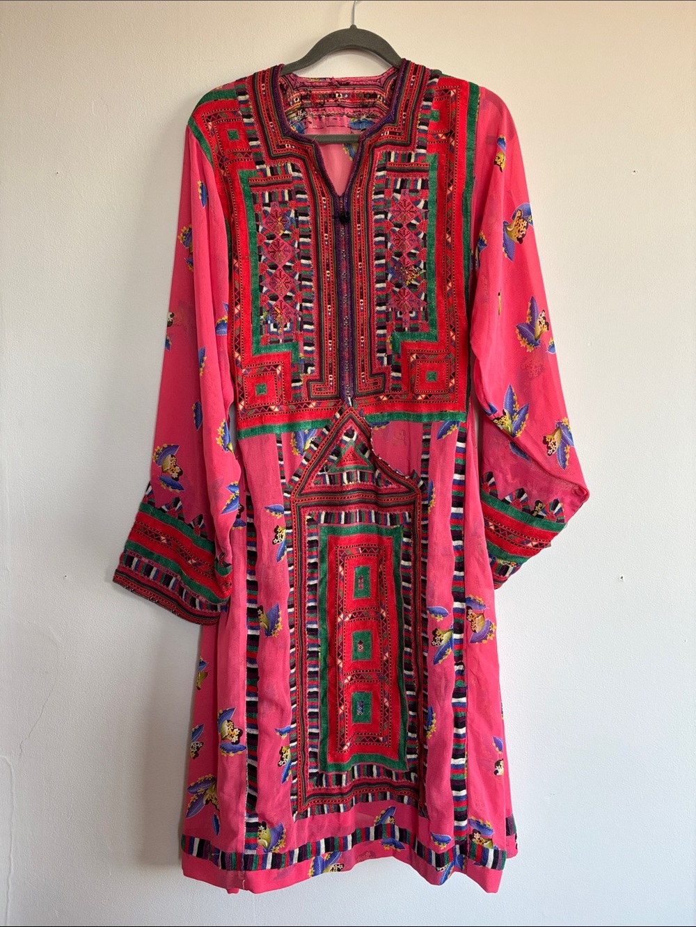 Pink Colourful Midi